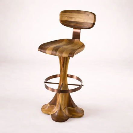 Liza Bar Stool (Wooden Backrest)