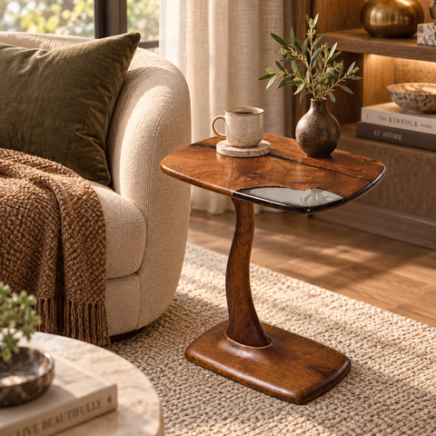 Aura Epoxy Side Table