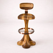 Liza Bar Stool (Wooden Backrest)