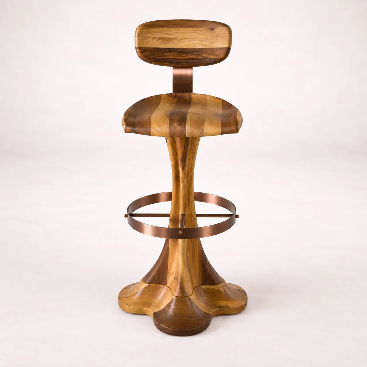 Liza Bar Stool (Wooden Backrest)