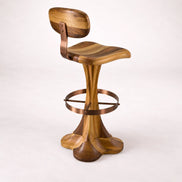 Liza Bar Stool (Wooden Backrest)