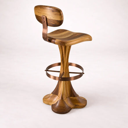 Liza Bar Stool (Wooden Backrest)