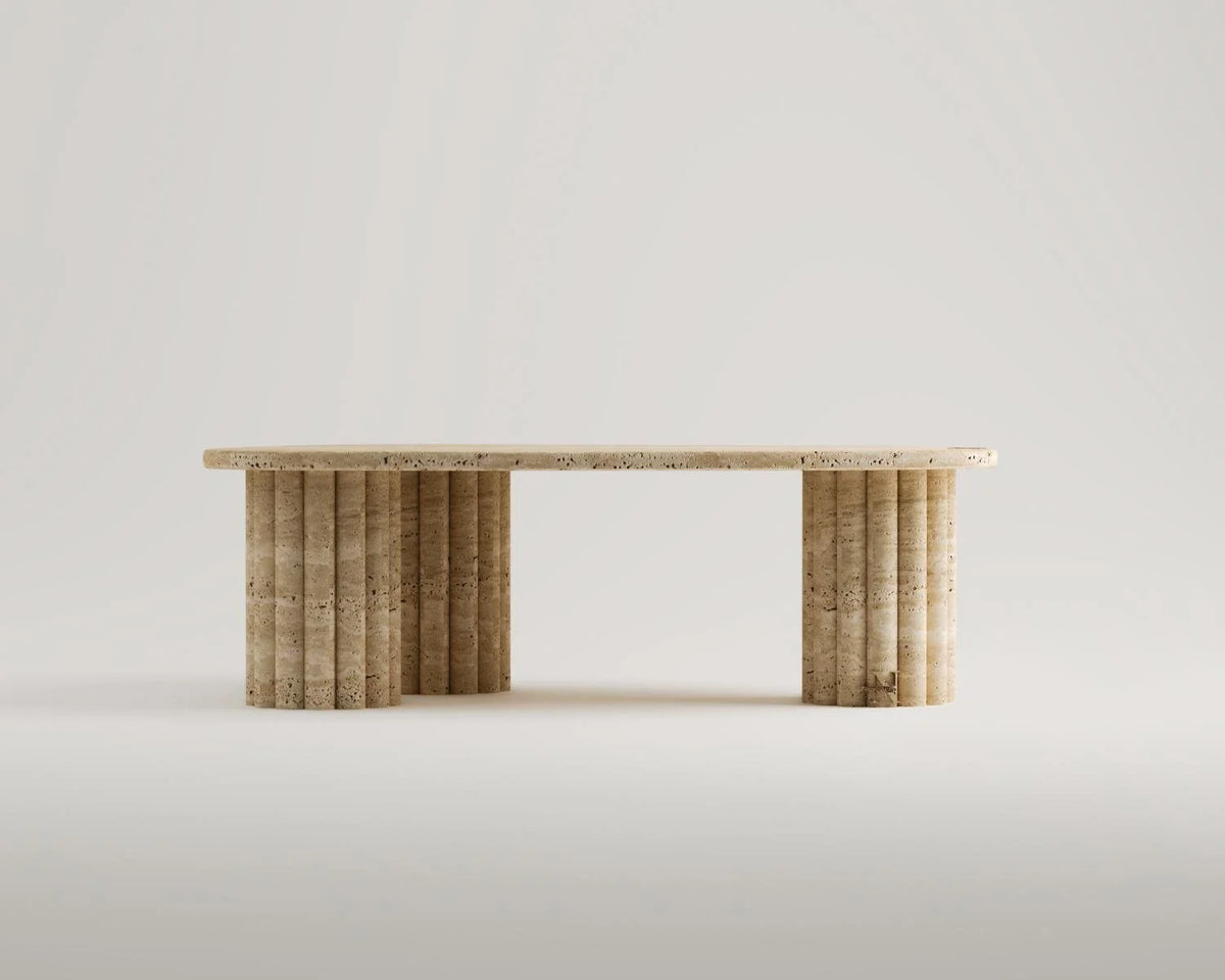 Arena Travertine Coffee Table
