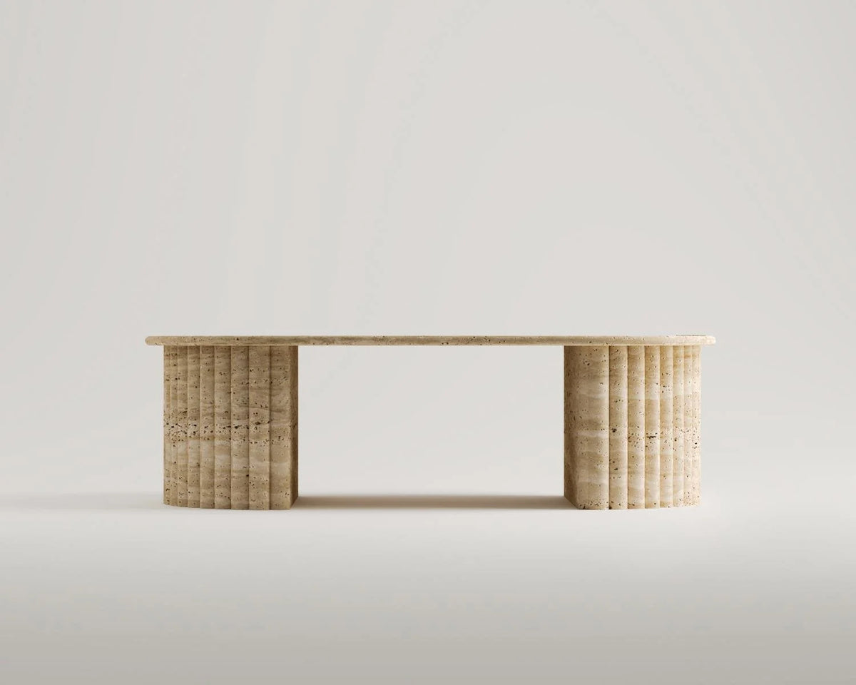 Berry Travertine Coffee Table