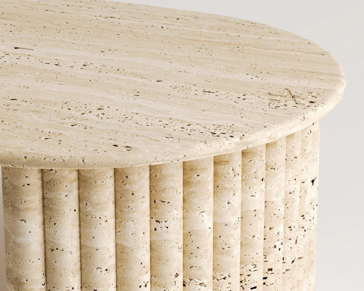 Berry Travertine Coffee Table