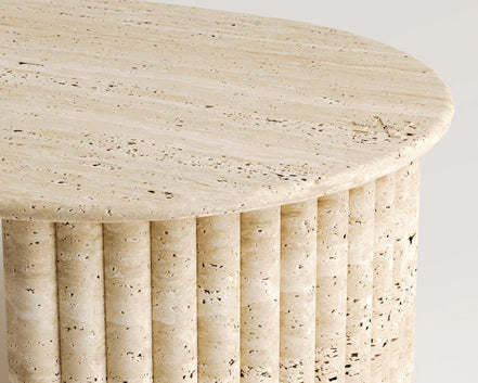 Berry Travertine Coffee Table