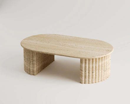 Berry Travertine Coffee Table