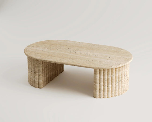 Berry Travertine Coffee Table