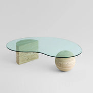 Blanca Travertine Coffee Table