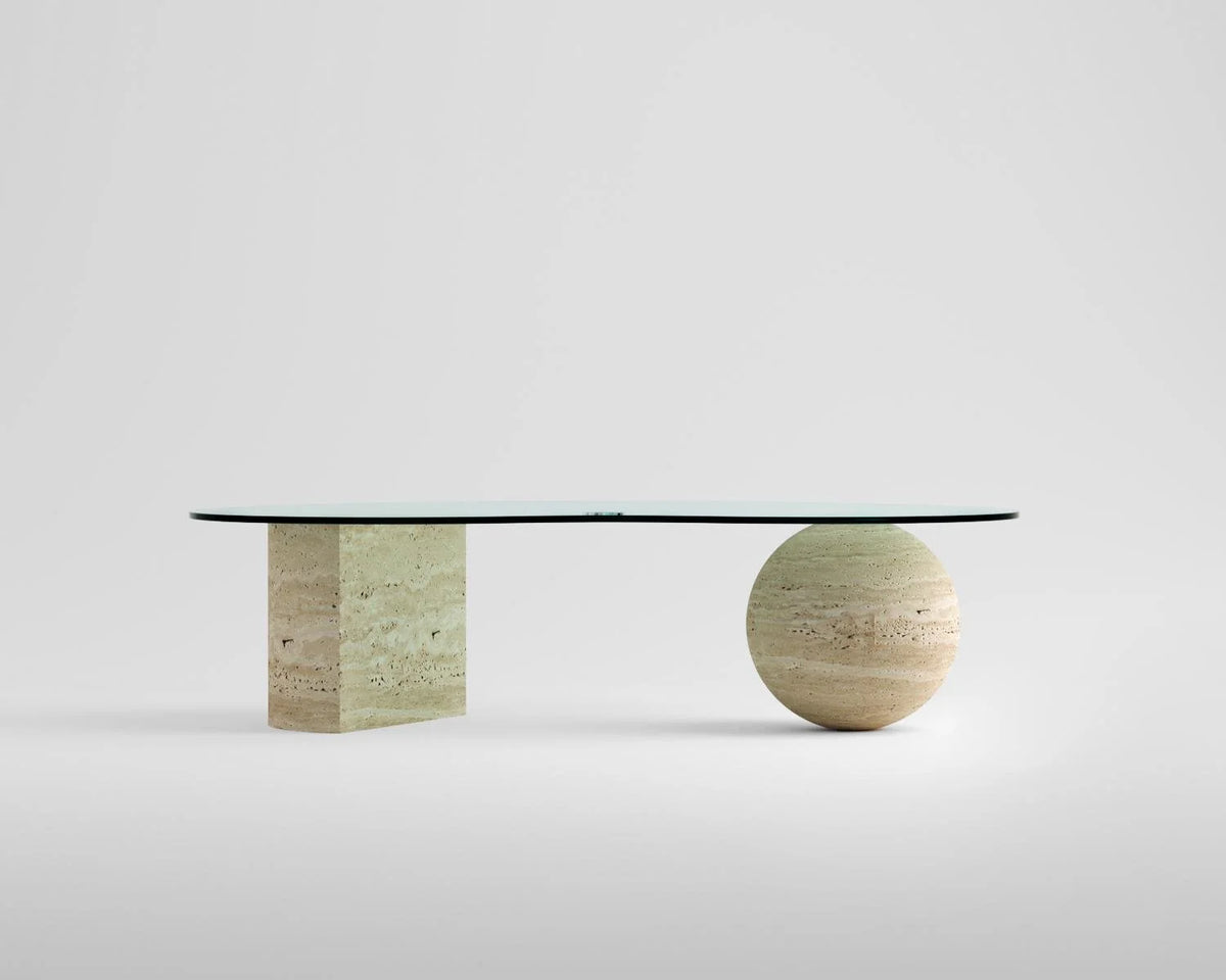 Blanca Travertine Coffee Table