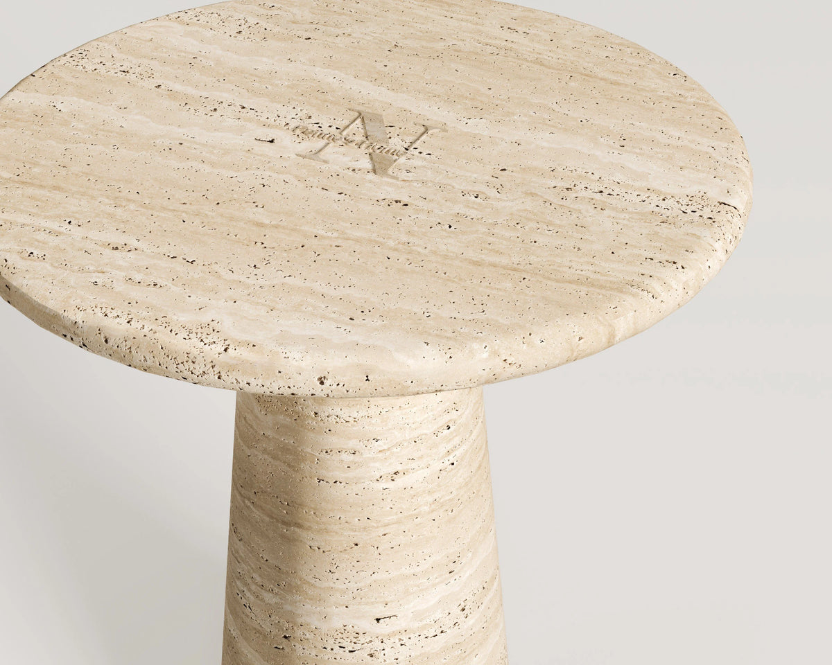 Bronte Travertine Side Table