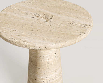 Bronte Travertine Side Table