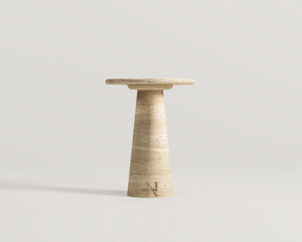 Bronte Travertine Side Table