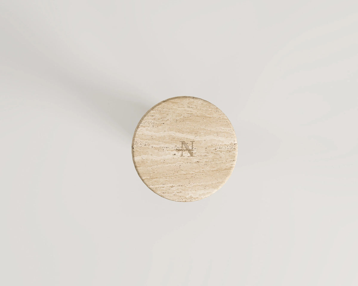 Bronte Travertine Side Table