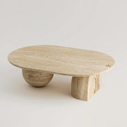 Florence Travertine Coffee Table