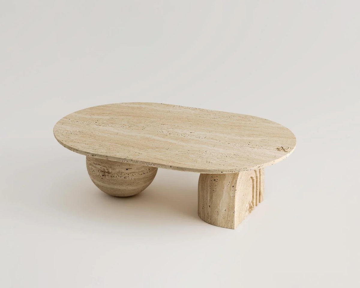 Florence Travertine Coffee Table
