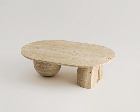 Florence Travertine Coffee Table