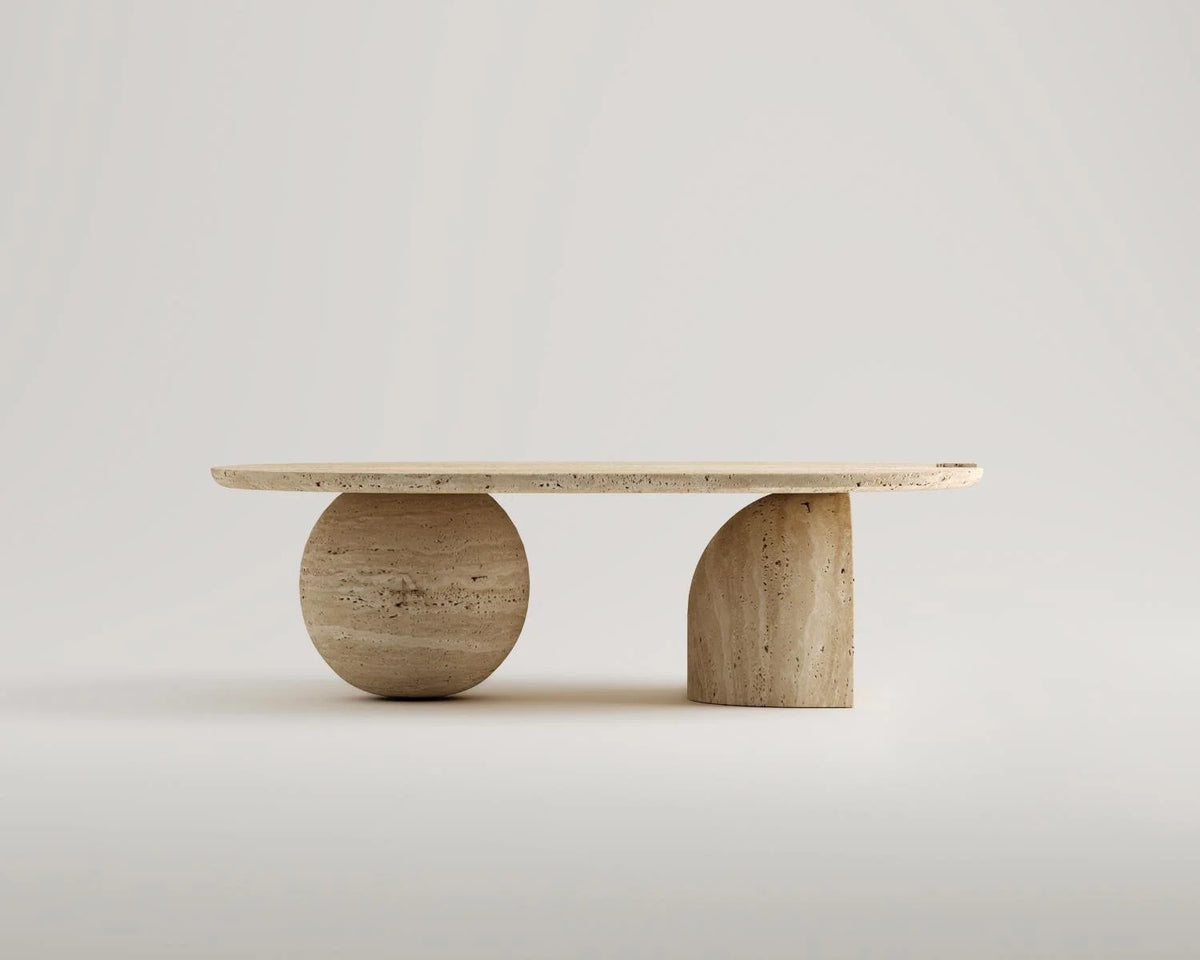 Florence Travertine Coffee Table