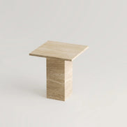 Milan Travertine Side Table