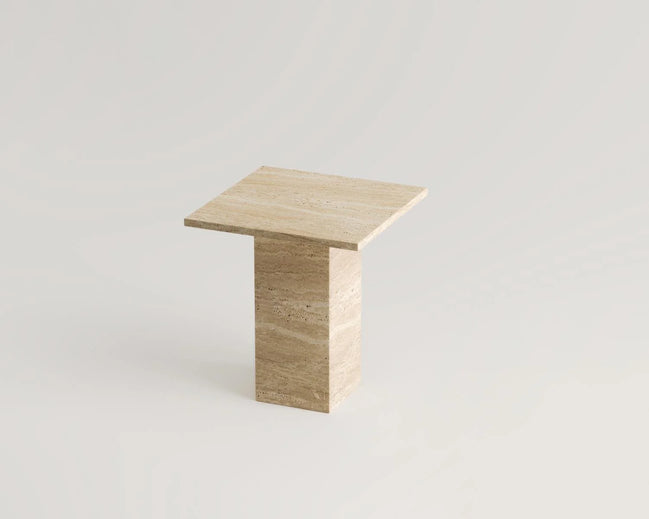 Milan Travertine Side Table