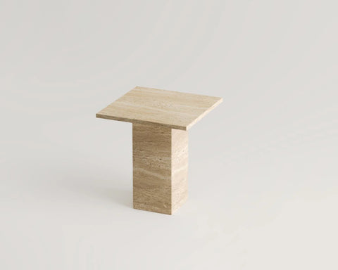 Milan Travertine Side Table
