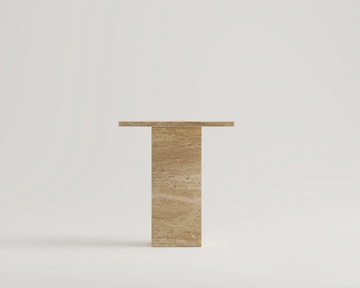 Milan Travertine Side Table