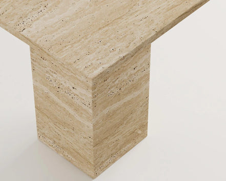 Milan Travertine Side Table