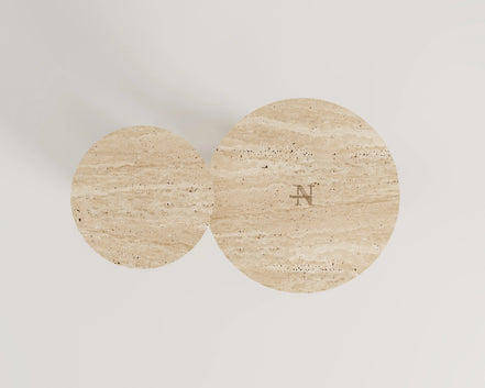 Parla Travertine Side Table Set