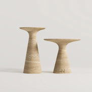 Parla Travertine Side Table Set