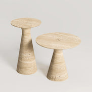 Parla Travertine Side Table Set