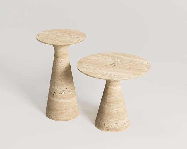 Parla Travertine Side Table Set