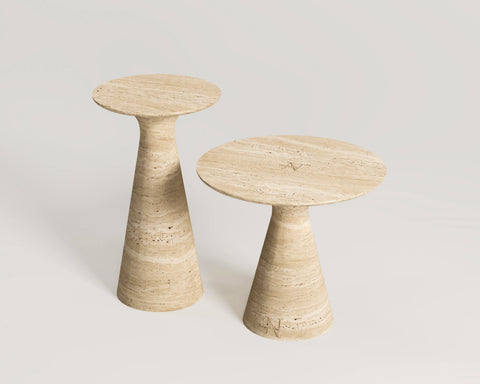 Parla Travertine Side Table Set