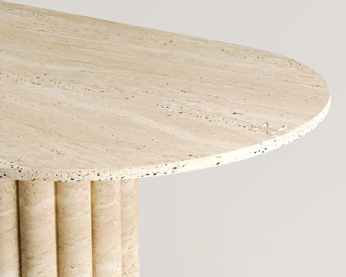 Albert Travertine Dining Table