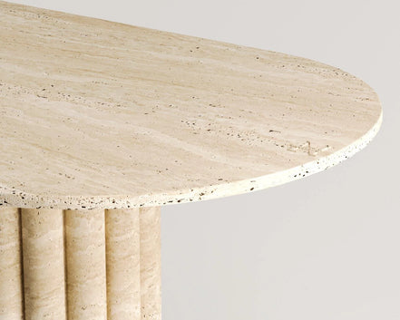 Albert Travertine Dining Table