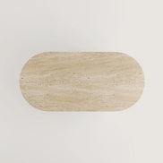 Aurora Travertine Dining Table