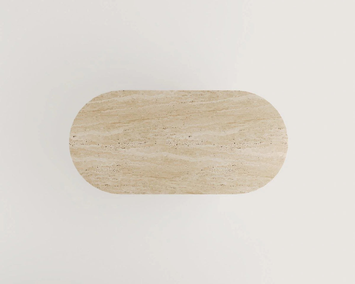 Aurora Travertine Dining Table