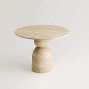 Belly Travertine Dining Table