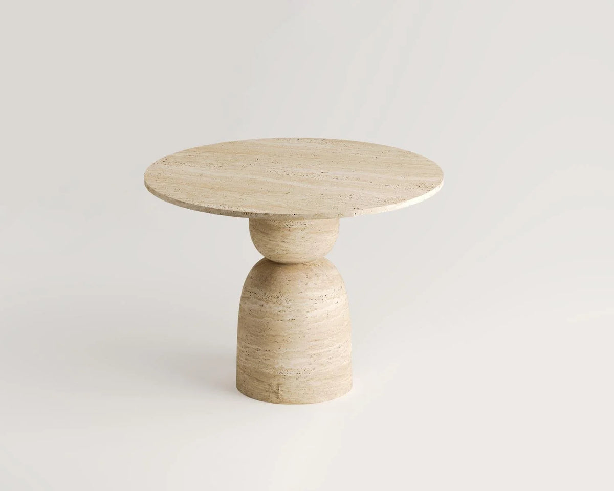 Belly Travertine Dining Table