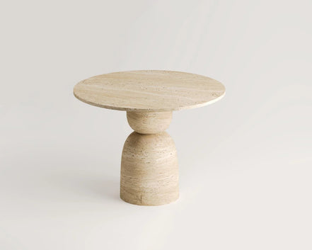 Belly Travertine Dining Table
