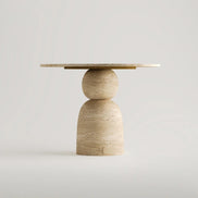 Belly Travertine Dining Table