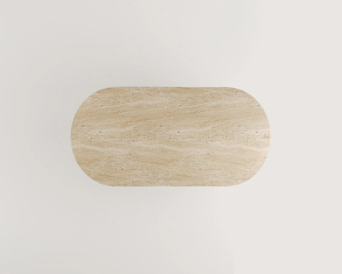 Cenobia Travertine Dining Table