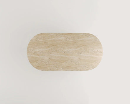 Cenobia Travertine Dining Table