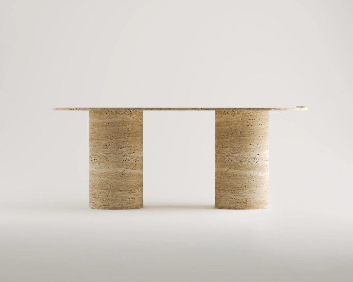 George Travertine Dining Table