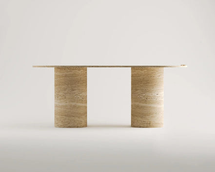 George Travertine Dining Table