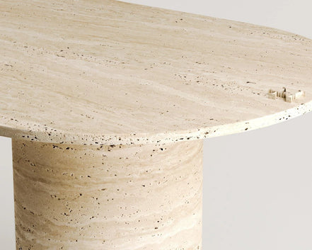 George Travertine Dining Table