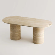 George Travertine Dining Table