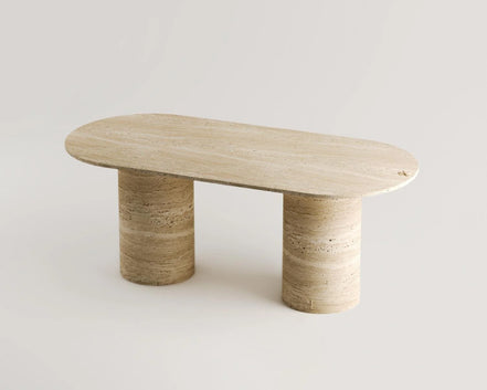 George Travertine Dining Table