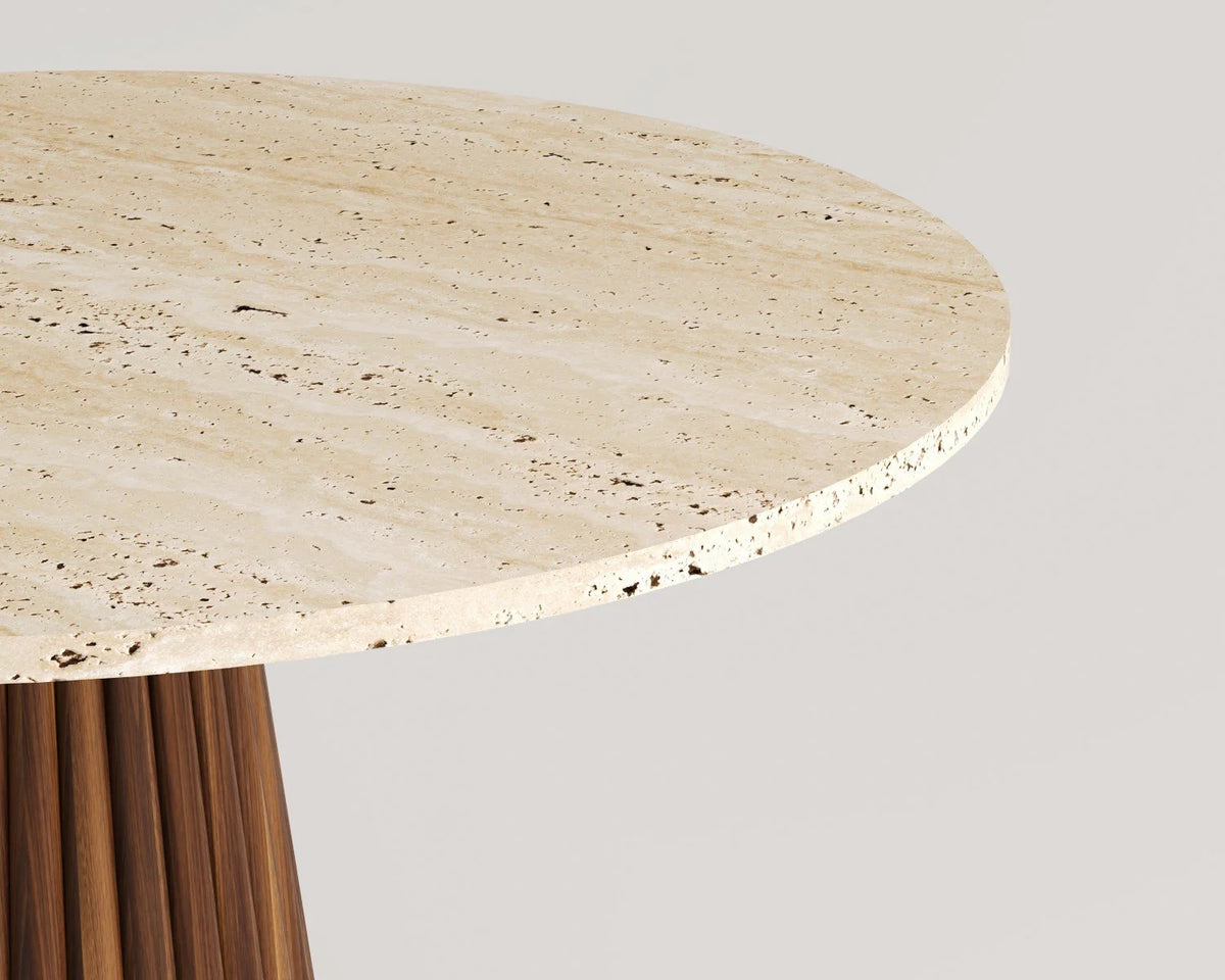 Kelf Travertine Dining Table
