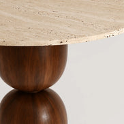 Momo Travertine Dining Table