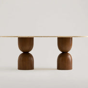 Momo Travertine Dining Table